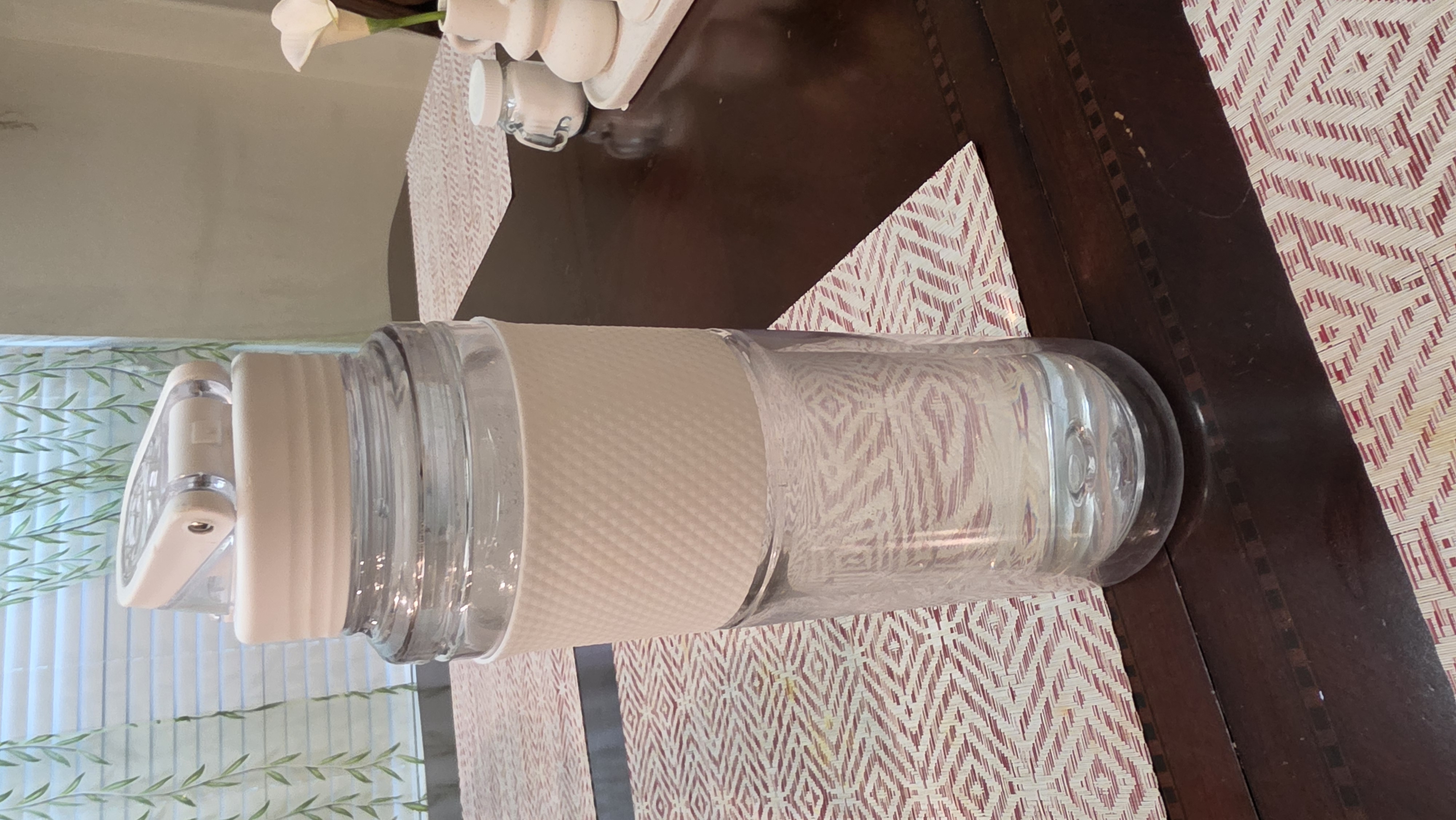 Water bottle with water